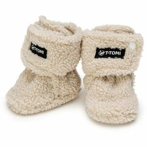 T-TOMI TEDDY Booties Cream dětské capáčky 9-12 months 1 ks obraz