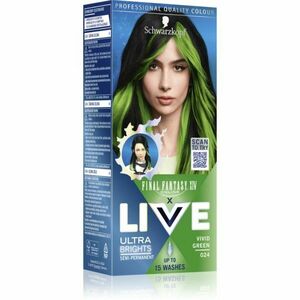 Schwarzkopf LIVE Ultra Brights or Pastel semi-permanentní barva na vlasy odstín 024 Vivid Green 1 ks obraz