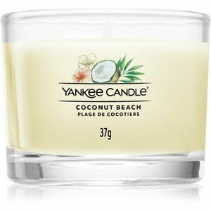 Yankee Candle Coconut Beach votivní svíčka glass 37 g obraz