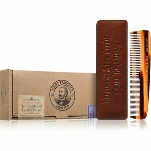 Captain Fawcett Accessories Hair Comb with Leather Case hřeben na vousy s pouzdrem 1 ks obraz