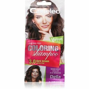 Delia Cosmetics Cameleo Coloring Shampoo tónovací šampon na vlasy odstín 3.0 Dark Brown 40 ml obraz