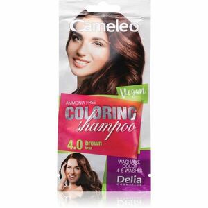 Delia Cosmetics Cameleo Coloring Shampoo tónovací šampon na vlasy odstín 4.0 Brown 40 ml obraz