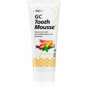 GC Tooth Mousse remineralizační ochranný krém pro citlivé zuby bez fluoridu příchuť Tutti Frutti 35 ml obraz