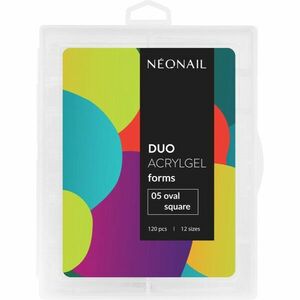 NEONAIL Duo Acrylgel Forms šablony na nehty typ 05 Oval Square 120 ks obraz