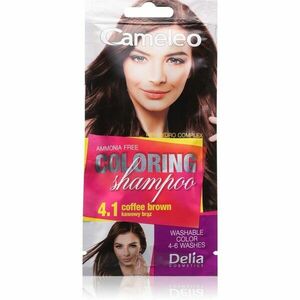 Delia Cosmetics Cameleo Coloring Shampoo tónovací šampon na vlasy odstín 4.1 Coffee Brown 40 ml obraz