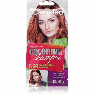 Delia Cosmetics Cameleo Coloring Shampoo tónovací šampon na vlasy odstín 7.34 Sweet Toffee 40 ml obraz