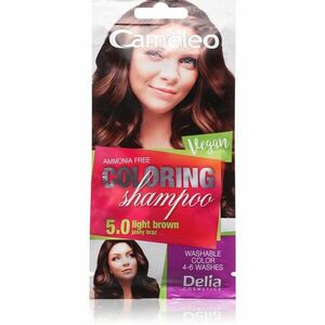 Delia Cosmetics Cameleo Coloring Shampoo tónovací šampon na vlasy odstín 5.0 Light Brown 40 ml obraz