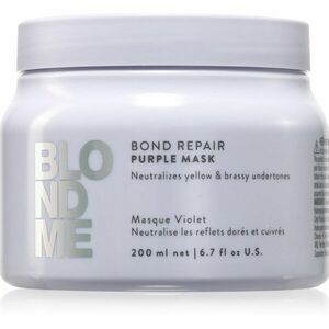 Schwarzkopf Professional Blondme Bond Repair Purple Mask maska na vlasy neutralizující žluté tóny 200 ml obraz