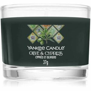 Yankee Candle Olive & Cypress votivní svíčka 37 g obraz