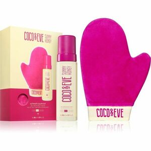 Coco & Eve Sunny Honey Ultimate Glow Kit samoopalovací pěna s aplikační rukavicí Dark (new pack) 200 ml obraz