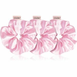 GLOV Satin Scrunchies S/M/L gumičky do vlasů Pink 3 ks obraz