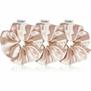 GLOV Satin Scrunchies S/M/L gumičky do vlasů Sparkling Wine 3 ks obraz