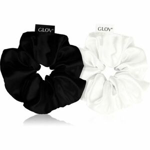 GLOV Satin Scrunchies S gumičky do vlasů Black/Beige 2 ks obraz