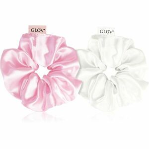 GLOV Satin Scrunchies S gumičky do vlasů Beige/Pink 2 ks obraz