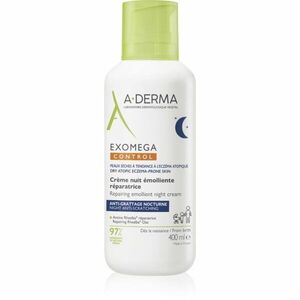 A-Derma Exomega Control Repairing Emollient Night Cream regenerační noční krém proti škrábání 400 ml obraz