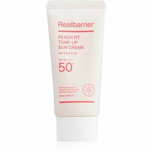 Real Barrier Peach Fit Tone-Up Sun Cream ochranný tónovací krém na obličej SPF 50+ 50 ml obraz