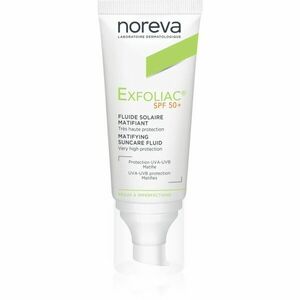 Noreva Exfoliac Mattifying Suncare Fluid SPF 50+ ochranný matující fluid na obličej SPF 50+ 40 ml obraz