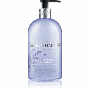 Baylis & Harding Wild Lavender & Geranium tekuté mýdlo na ruce s hydratačním účinkem 500 ml obraz