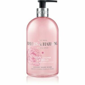 Baylis & Harding Peony, Lychee & Vanilla tekuté mýdlo na ruce s hydratačním účinkem 500 ml obraz