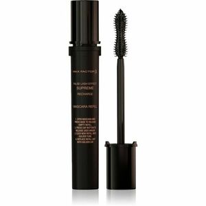 Max Factor Supreme Recharge řasenka pro efekt umělých řas náhradní náplň odstín Black 8 ml obraz