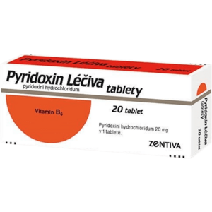 PYRIDOXIN LÉČIVA 20 mg 20 tablet obraz