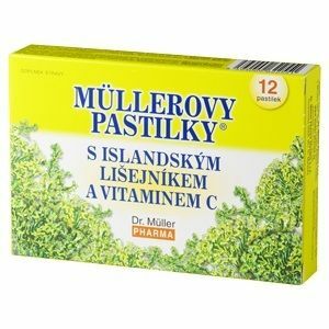 DR.MULLER Müllerovy pastilky s islandským lišejníkem 12 pastilek obraz