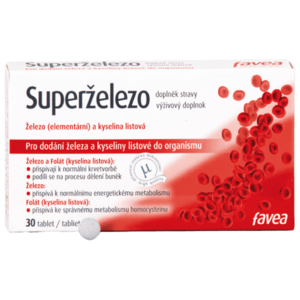 FAVEA Superželezo 30 tablet obraz