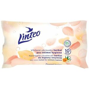 LINTEO Vlhčené ubrousky intimní Herbal 10 ks obraz