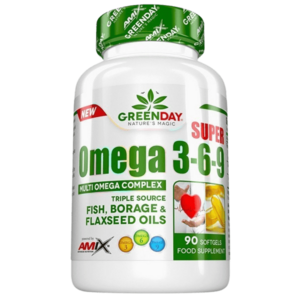 GREENDAY Super omega 3-6-9, 90 kapslí obraz