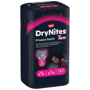 HUGGIES® Plenkové kalhotky Dry Nites pro děvčata s váhou 27–57 kg 9 ks obraz