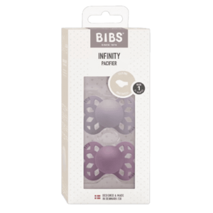 BIBS Infinity anatomické dudlíky ze silikonu, velikost 1, Fossil Grey / Mauve 2 ks obraz