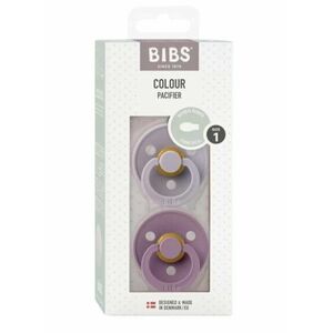 BIBS Colour symetrické dudlíky z přírodního kaučuku velikost 1, Fossil Grey / Mauve 2 ks obraz