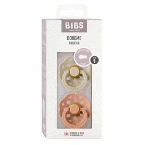 BIBS Boheme dudlíky z přírodního kaučuku Blush / Vanilla Night Glow 2 ks obraz