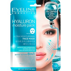 EVELINE Hyaluron - Ultra hydratační pleťová textilní maska 20 ml obraz