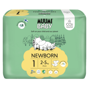 MUUMI BABY Pleny jednorázové 1 Newborn 2-5 kg 25 ks obraz