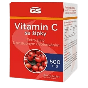 GS Vitamin C 500mg se šípky 60 tablet obraz