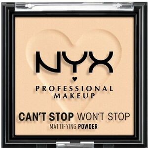 NYX PROFESSIONAL MAKEUP Can't Stop Won't Stop Mattifying Powder Kompaktní pudr - 02 Light 6 g obraz