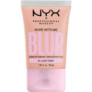 NYX PROFESSIONAL MAKEUP Bare With Me Blur Tint 03 Light Ivory make-up, 30 ml obraz