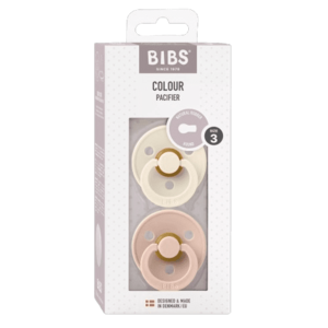 BIBS Colour dudlíky z přírodního kaučuku velikost 3, Ivory/Blush 2 ks obraz