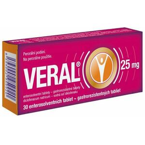 HERBACOS Veral 25mg Enterosolventní 30 tablet obraz