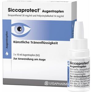 SICCAPROTECT oční kapky roztok 3 x 10 ml obraz