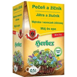 HERBEX Játra a žlučník sáčky 20 x 3 g obraz