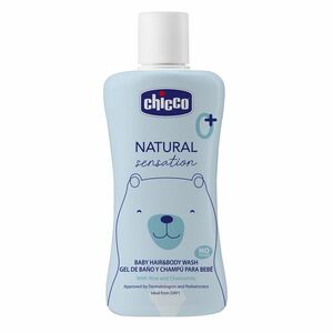 CHICCO Natural Sensation Šampon na vlasy a tělo s aloe a heřmánkem 0m+, 200 ml obraz