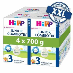 HIPP Batolecí mléko 3 Junior Combiotik® pro děti od jednoho roku 4 x 700 g obraz