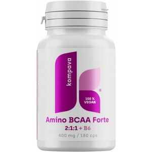 KOMPAVA Amino BCAA Forte 2: 1: 1, 400 mg 180 kapslí obraz