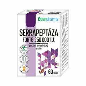 EDENPHARMA Serrapeptáza Forte 250 000 I.U. přírodní enzym 60 tablet obraz