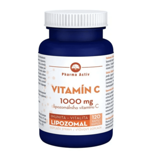 PHARMA ACTIV Lipozomal Vitamín C 1000 mg 120 kapslí obraz