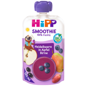 HIPP BIO Smoothie Jablko-Hruška-Borůvky 120 ml obraz