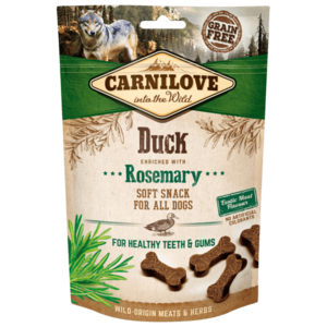 CARNILOVE Dog Semi Moist Snack Duck enriched with Rosemary 200 g obraz