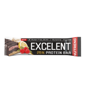 NUTREND Tyčinka EXCELENT BAR DOUBLE citron, tvaroh, malina s brusinkami 85 g obraz